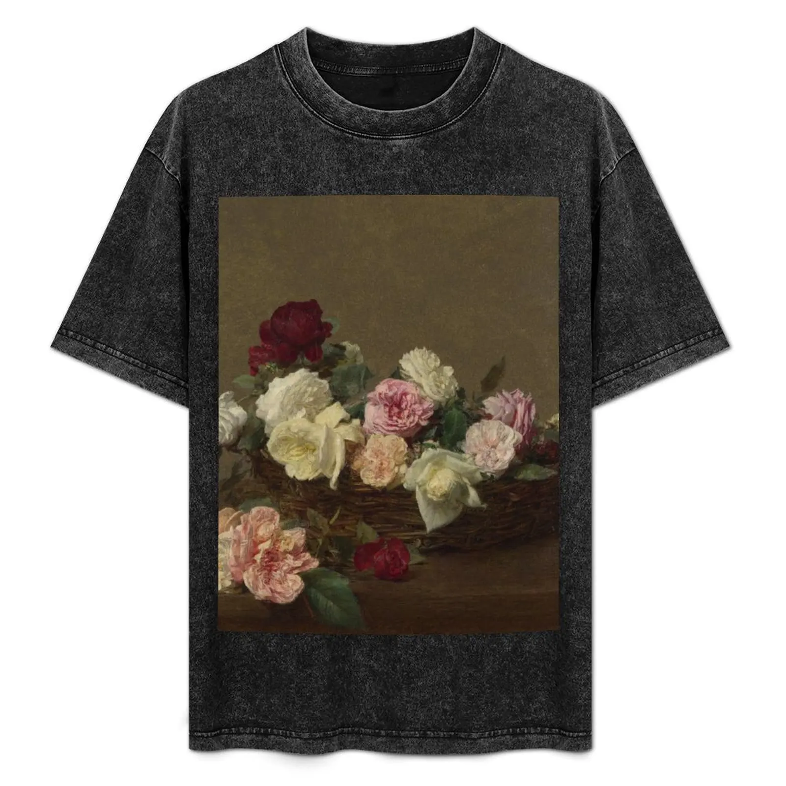 Ignace-Henri-Theodore Fantin-Latour - Camiseta A Basket Of Roses, camiseta resistente al sudor para entrenamiento