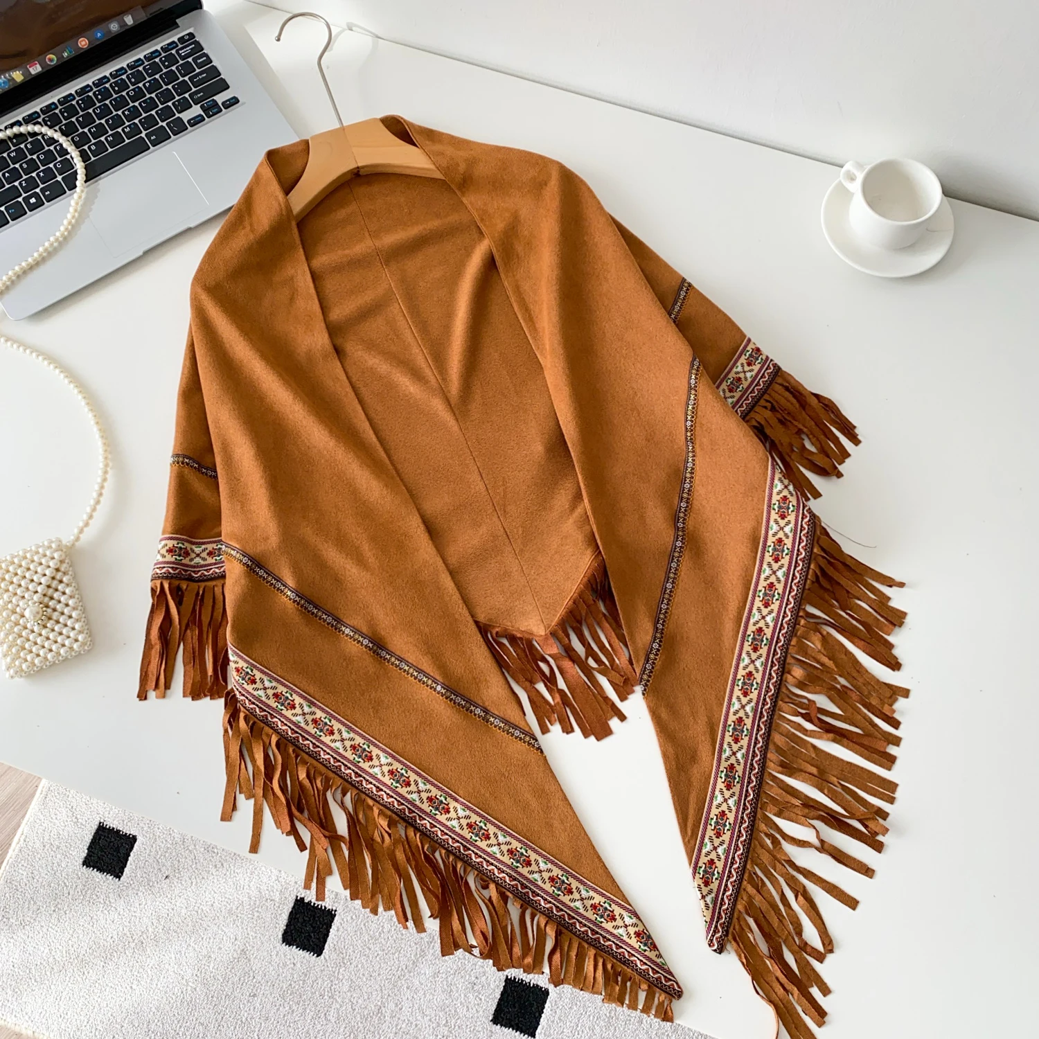 

Шикарный винтажный вышитый асимметричный элегантный модный сексуальный кардиган в богемном стиле, женская блузка