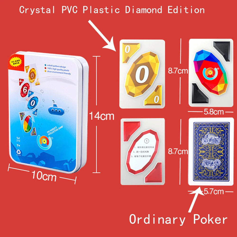 Origianl QUNO Board Games Table Playing Cards Dobble Toys for Adults Children Spiritual Gift Game for Family Diamond Waterproof