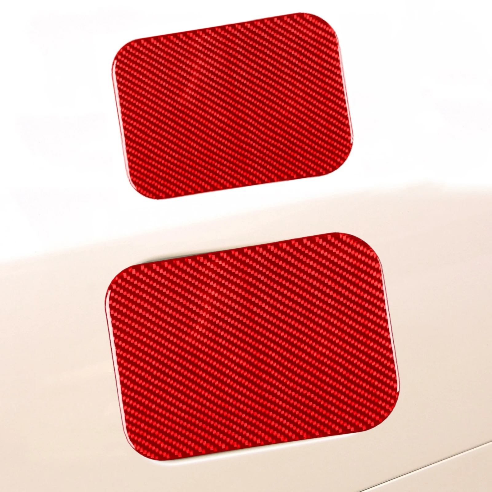 Fuel Tank Cap Cover Trim in Real Carbon Fiber Finish for Toyota For RAV4 2006 2007 2008 2009 2010 2011 2012 2013