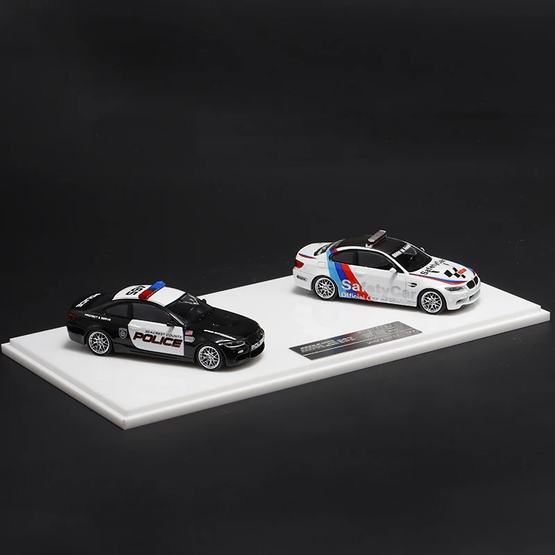 BSC 1:64 M3 E92 سيارة الأمن NFS مجموعة سيارات الشرطة محاكاة سبيكة نموذج سيارة الحلي جمع