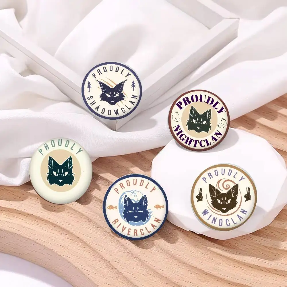 Anime Brooches Cute Cartoon Badge Jacket Jeans Lapel Pin Gift Accessorie Cartoon Cute Warrior Cats Book view 2