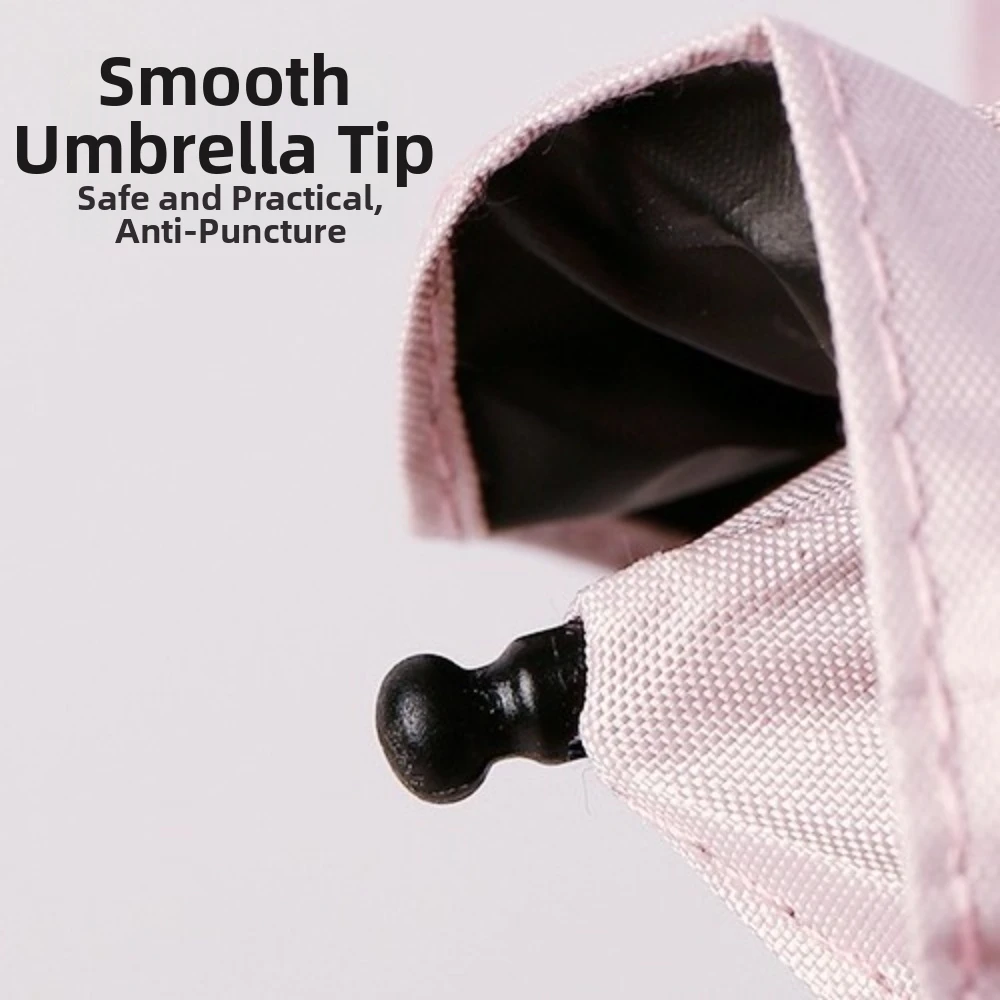 Ultra Light Portable Five Fold Lace Umbrella 6-Rib UV protection Folding Umbrella Golden Curved Handle Windproof Parasol Travel