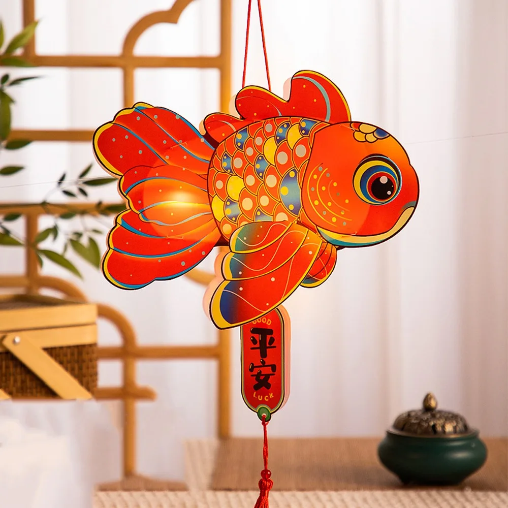 

Chinese Style Mid-Autumn Rabbit Lantern Cartoon Handmade Handheld Rabbit Lantern Traditional Craft with Tassel LED Lantern Toys