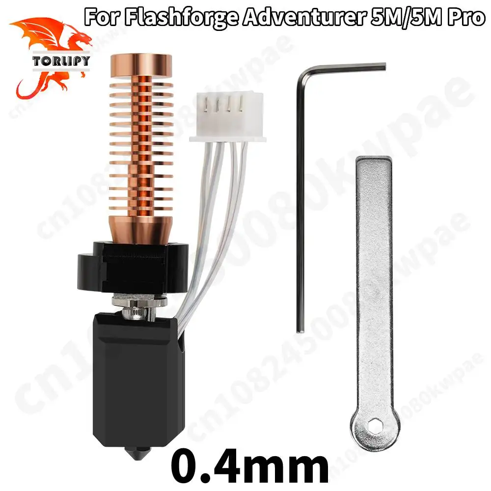 

Upgrade Hotend For Flashforge Adventurer 5M/5M Pro Hotend Ceramic Heating Block Kit 280℃ Hot End AD5M Nozzle 3D Printers Parts