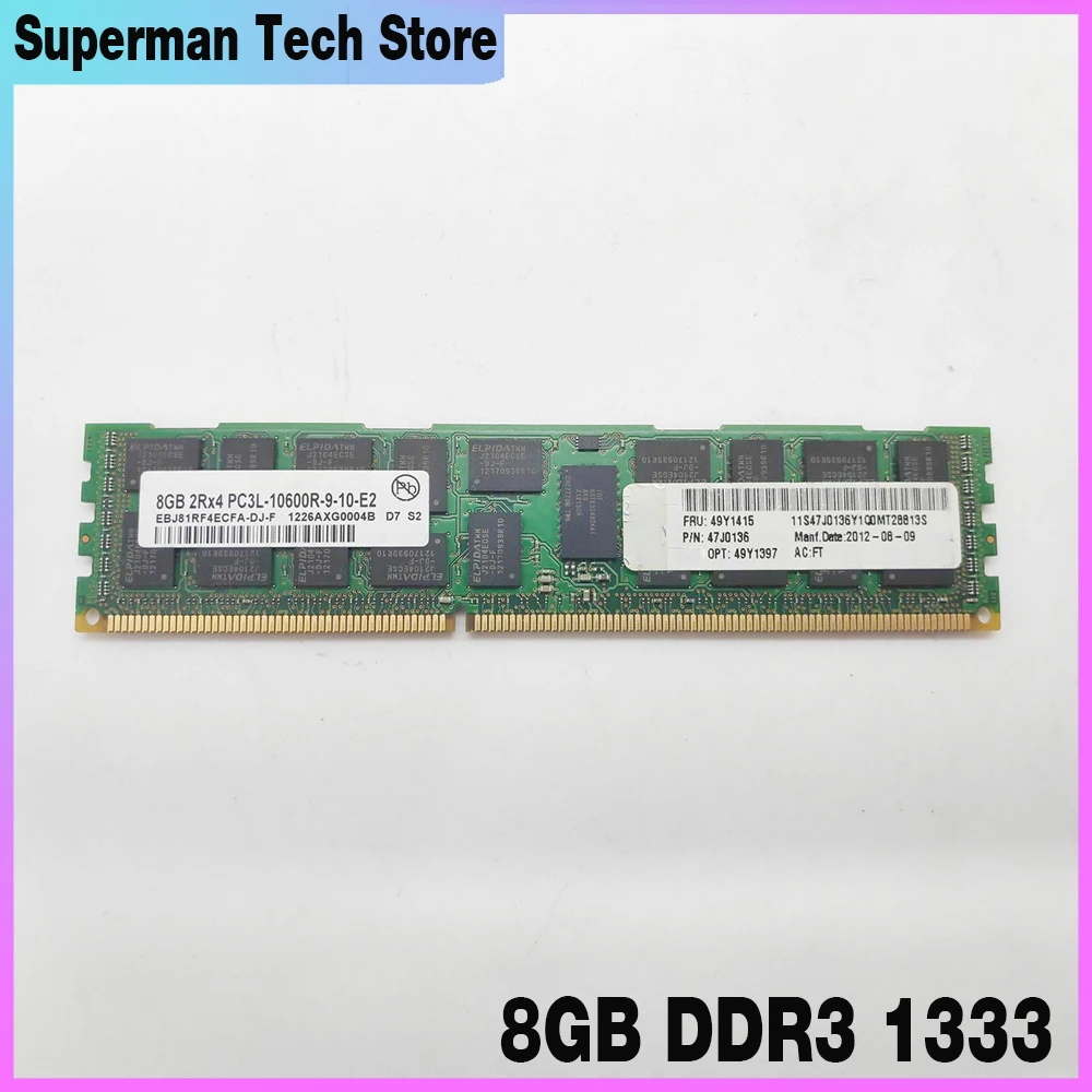 

For IBM RAM X3300 M4 X3500 M3 M4 X3650 X3550 M2 M3 49Y1415 49Y1416 47J0136 REG Server Memory High Quality 8GB DDR3 1333