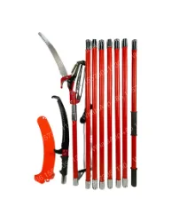 #For Manual Pole Saw, 7.3-27 ft Extendable, Sharp Steel Blade and Scissors, Branch Trimmer with Lightweight 8 Fiberglass Handles