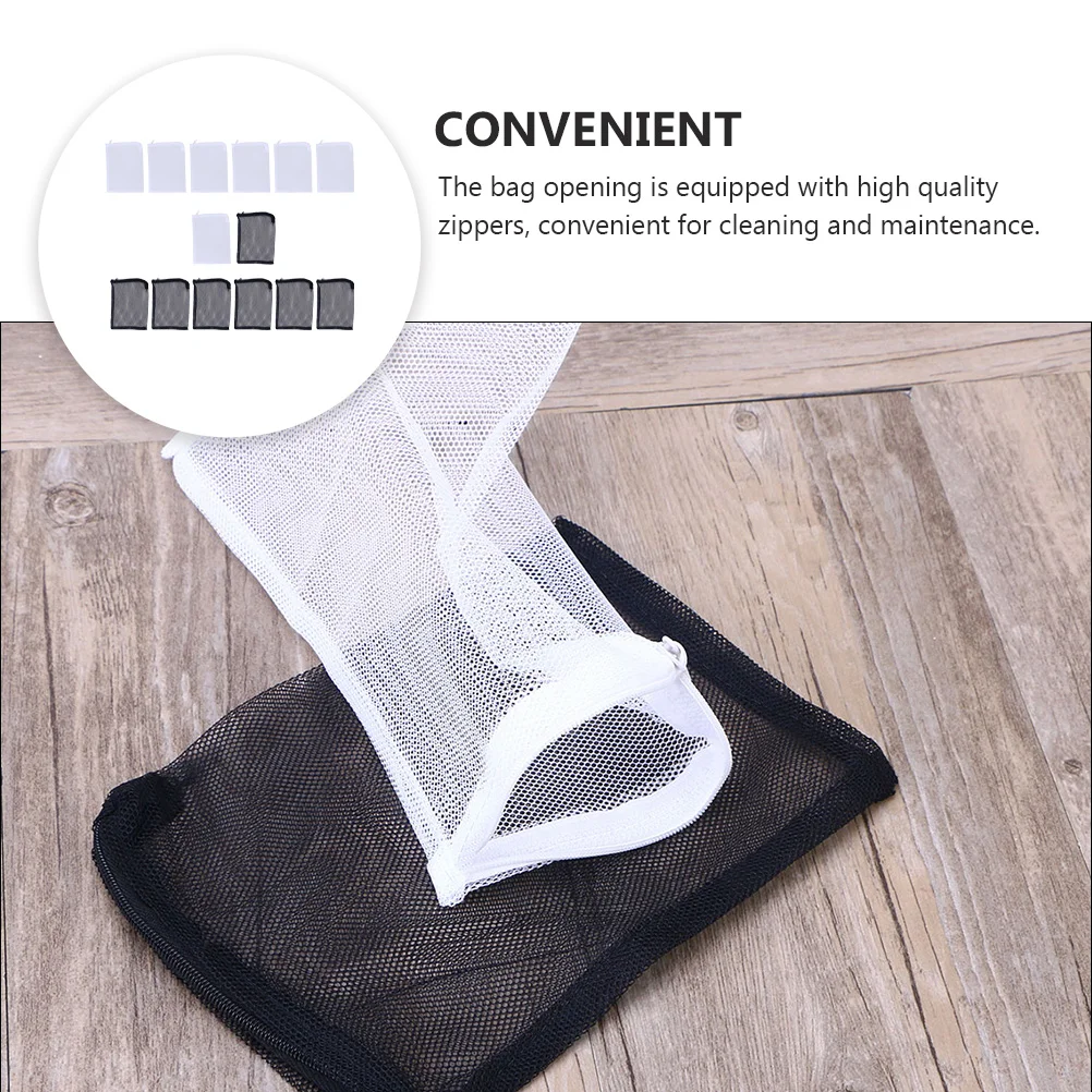 

14 Pcs Filter Bags 15x20cm Mesh Aquarium Fish Tank Strainer Reusable High Quality Media Bags for Activated Carbon Storage