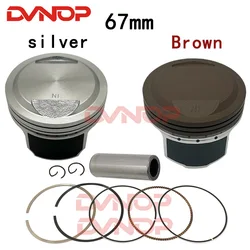 Jeu de segments de piston 67mm, 233cc, pour Honda CRF230F CRF 230F CRF230 F 2007-2015