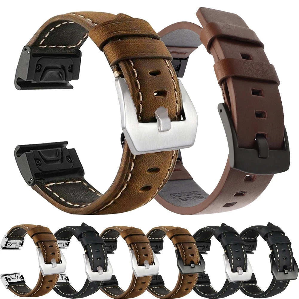 

Synthetic Leather QuickFit 26mm 22mm Fenix8 Band For Garmin Fenix E 8 47 51MM 7 7X 6 6X 5 5X/Epix Pro/Enduro 3 2 Strap Bracelet