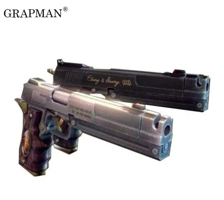 

Пистолет с призраком, плачущим черным деревом и белым слоном, бумажная модель оружия, 3D стерео, ручной работы, рисунки, пистолет, военные игрушки