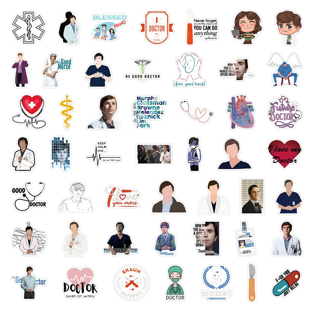 10/30/50pcs TV Show the good doctor stickers nurse Graffiti Sticker Laptop Notebook Skateboard Suitcase Luggage Waterproof Decal