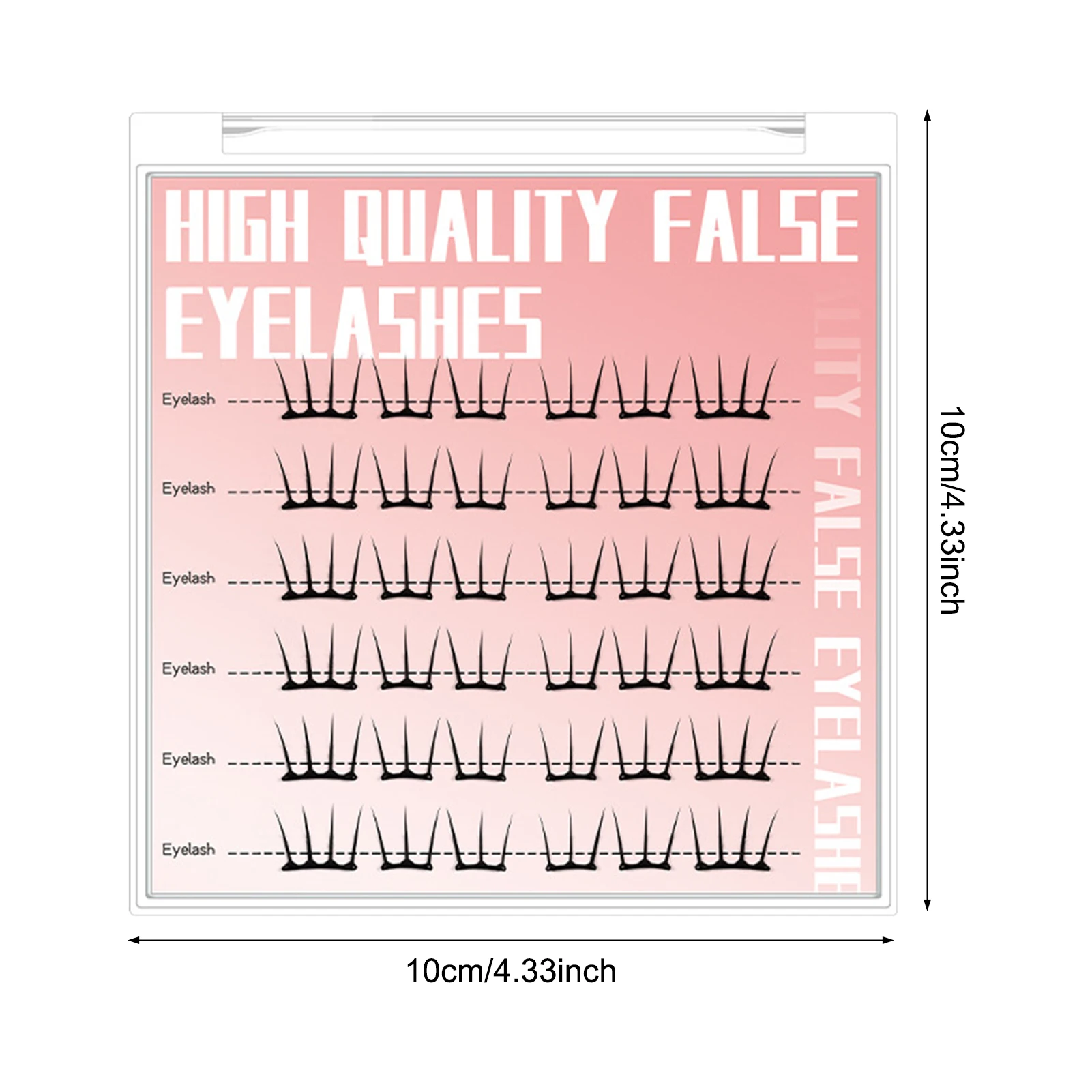 6 行韓国ガールグループスタイルつけまつげ C カール 7-13 ミリメートルフリーグルー自己粘着ラッシュクラスターナチュラルふわふわラッシュデイリーメイク