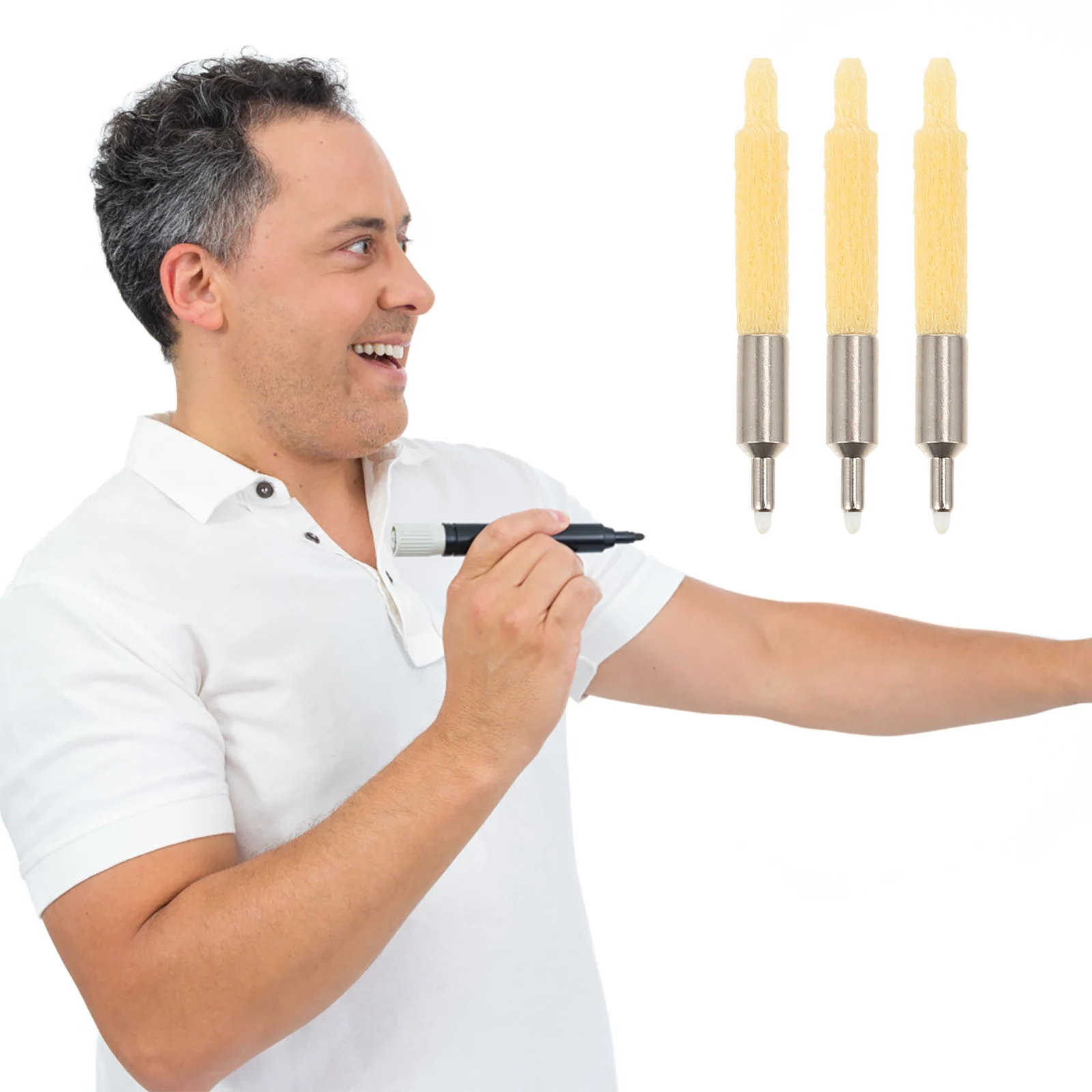 3 Pcs Gift Paint Pen Nib Universal Acrylic Metallic Shiny Marker Tips Replacement