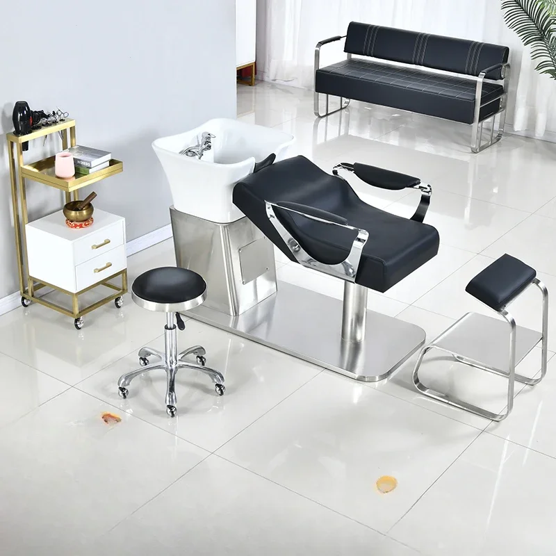 Shampoo beds, , specialized , salons, shampoo beds, hair salons,stainless steel semi reclining beds