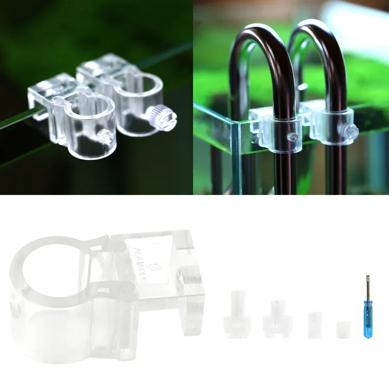 Aquarium Water Inlet Outlet Pipe Fixing Clip Fixture Clamp for Fish K5DC