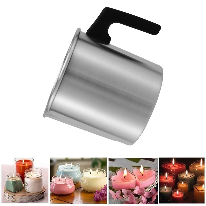 Pot de fusion de bougie pour la maison, tasse de fusion d'avertissement, pot verseuse exécutif, bougie de bricolage, 1,2 l