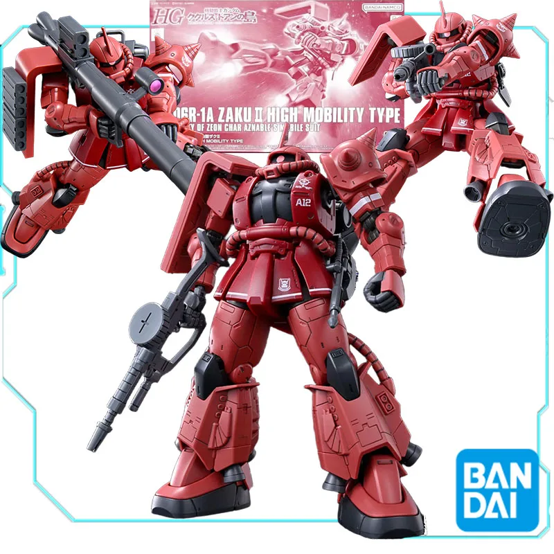

Bandai Original MS-06R-1A HG ZAKU II ТИП ВЫСОКОЙ МОБИЛЬНОСТИ 1/144 Собранная модель Подвижные шарниры Высококачественные коллекционные игрушки