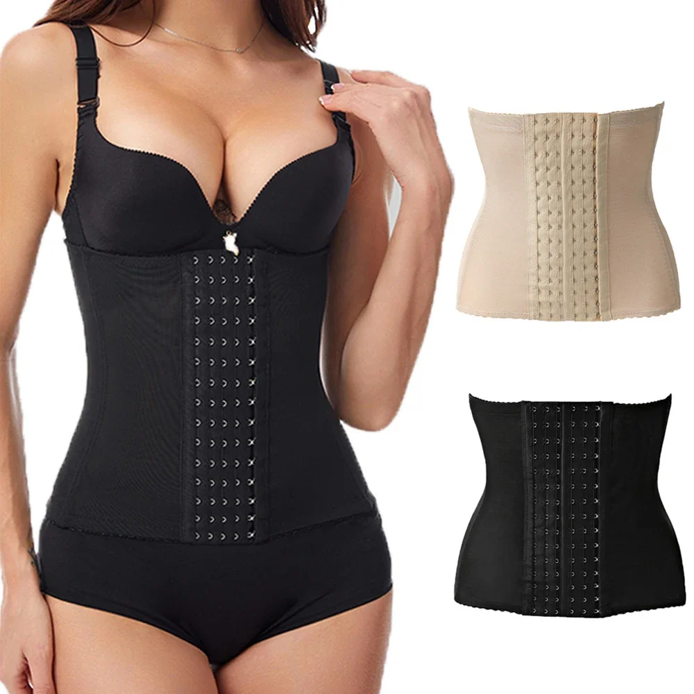 

Women Waist Cinchers Corset Belt Firm Waist Support Belt Tummy Trimmer 7 steel boune Shapewear Waist Trainer Reducing Girdles