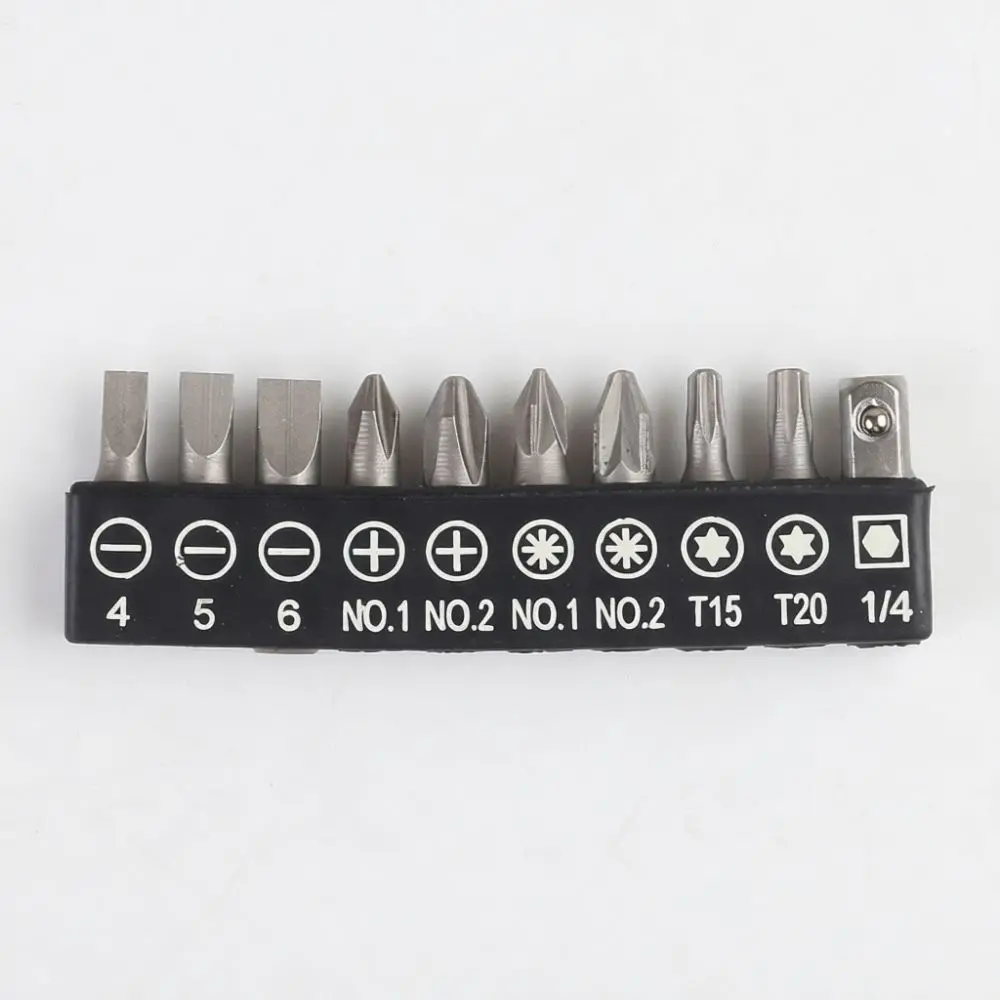 Straight Handle Ratchet Wrench Drill Accessory Bit Set Universal Joint Flexible Shaft For Electric Screwdriver