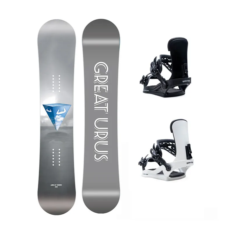 

Professional Snowboard With Bindings Package All Mountain Complete Set For Men Adult