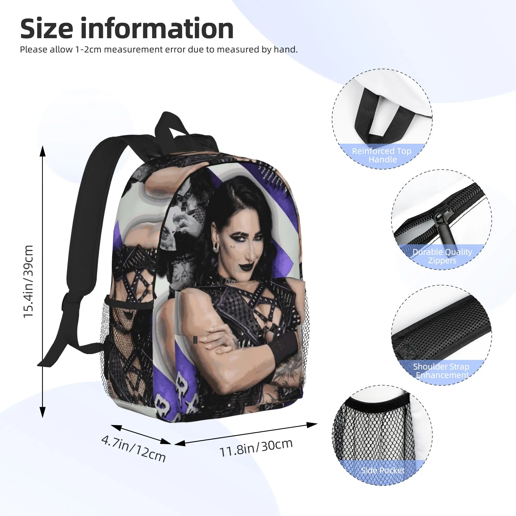 She Is My Mami Rhea Ripley Bootleg Wrestler Backpack Hot Sale Daypack Boys Girls BookBag Shoulder Bags for Men Women School Bag