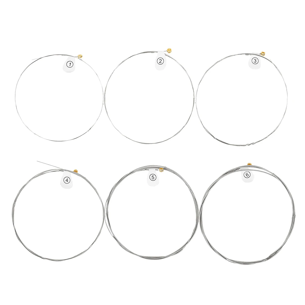 

6pcs Acoustic Folk Strings Metal String For String For Replacement Folk Guitar Durable Guitar Replacement Strings