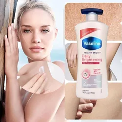 725ml Vaseline Healthy Bright Daily Brightening Daily Moisturizer for Glowing Skin Vitamin B3 Body Lotion in 2 Weeks Lightweight