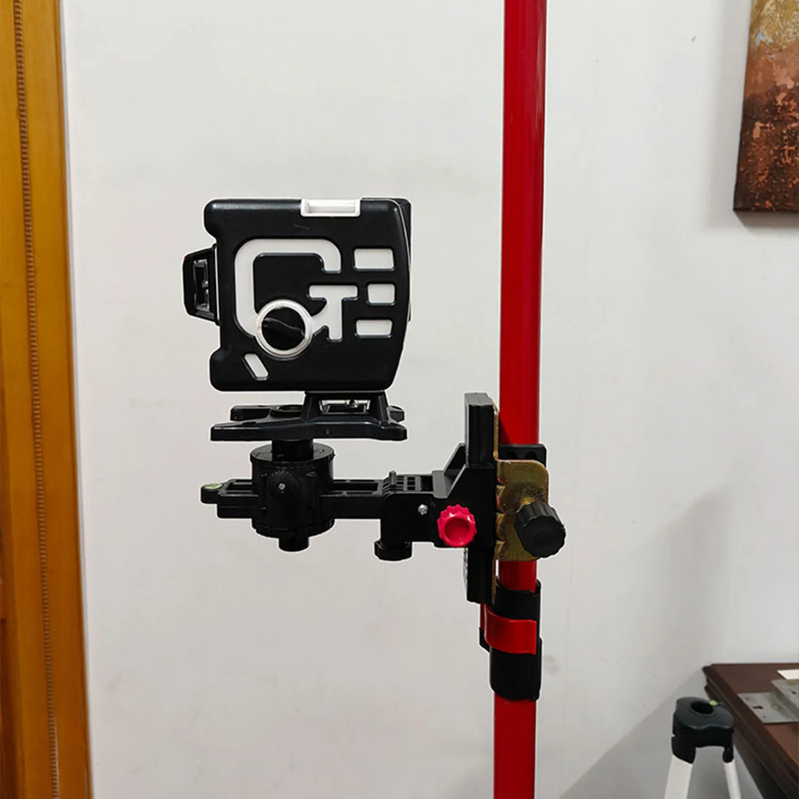 Imagem -03 - Suporte de Parede de Nivelamento Automático Telescópica Rod Teto Suporte Artefato Levantamento Rod Bracket Nível Laser Estável Acessórios