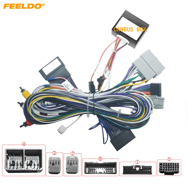 

FEELDO Car 16PIN Radio Power Cable Adapter With Canbus Box For Buick Envision (20-21) Audio Stereo Wiring Harness #HQ7374