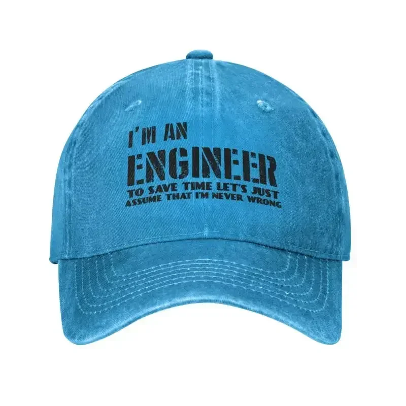 Fashion Cotton I'm An Engineer  Never Wrong Baseball Cap for Women Men Breathable Funny Engineering Quote Dad Hat Performance