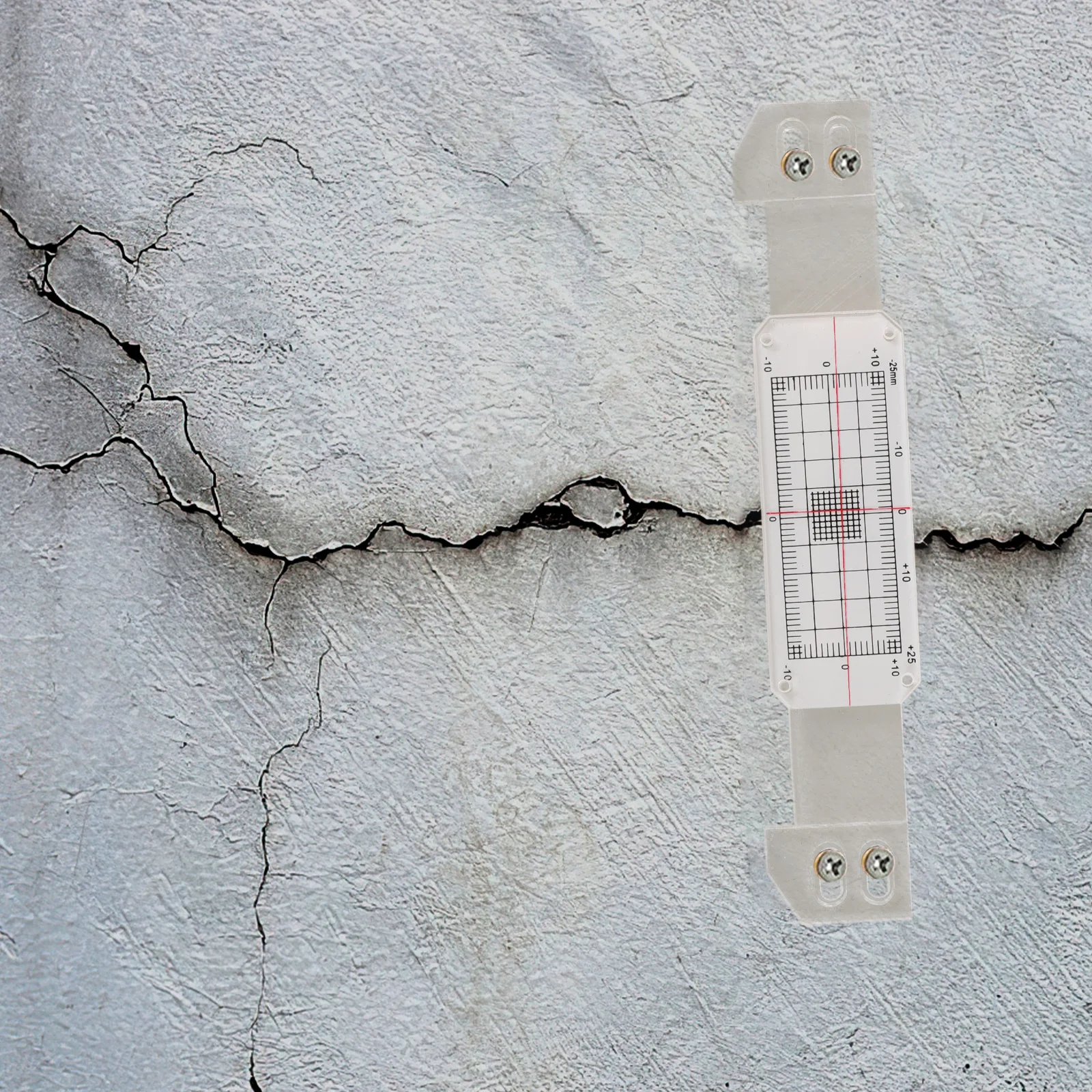 

Crack Monitoring Ruler High Precision Measuring Tool Portable Crack Width Scale Building Wall Gaps Assessment Architectural