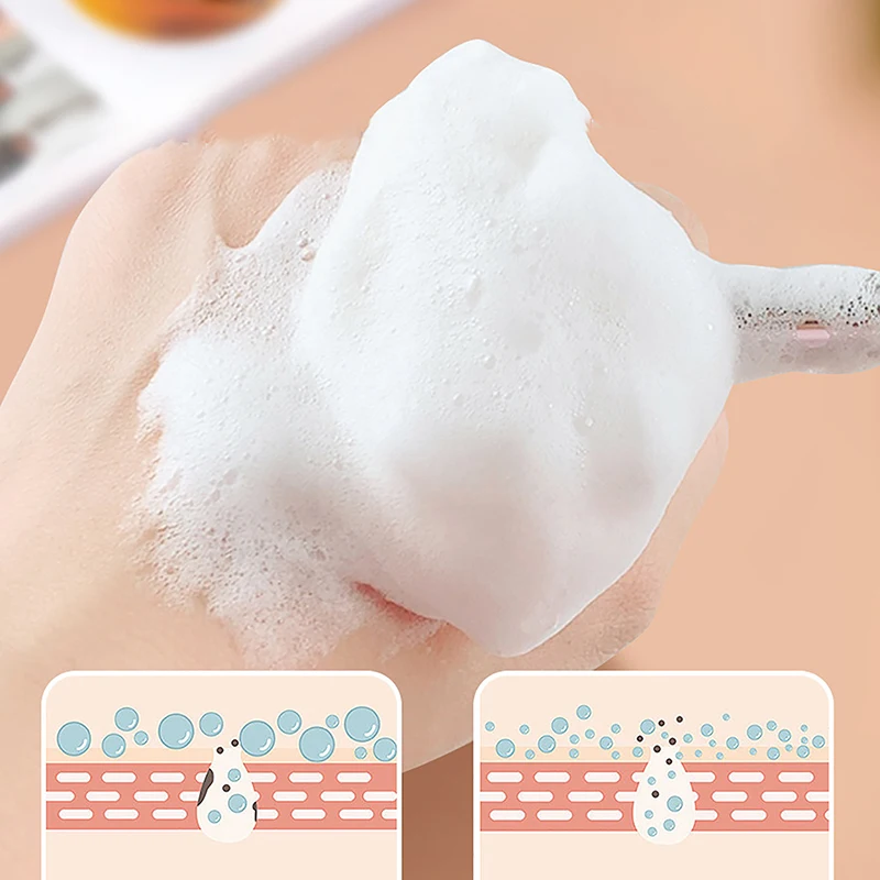 1Pcs Facial Cleanser Brush Soft Hair Face Massage Wash Brush Face Mask Brush Portable Skin Care Tool