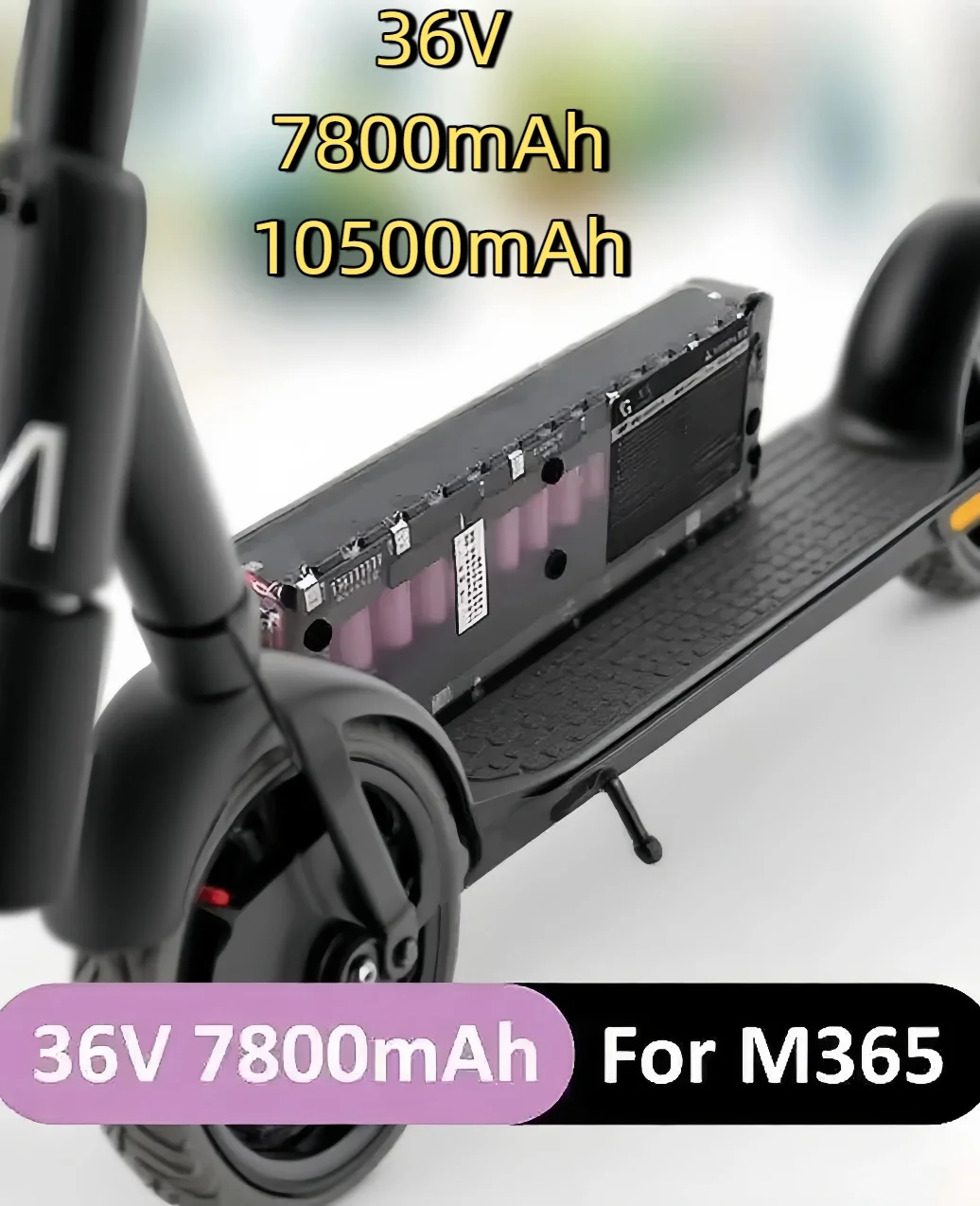 

New 36V High-Capacity Li-ion Battery 7800mAh/10500mAh–Rechargeable Spare Part for Xiaomi M365/M356 Pro Scooters,Durable Power
