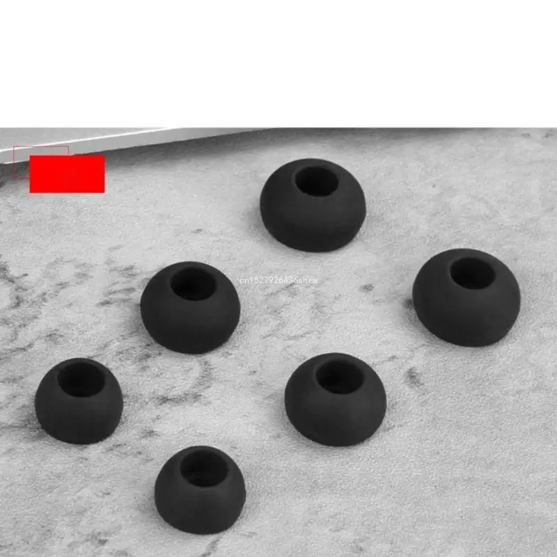Ear Tips for In Ear Headphones, Inner Hole 4mm 3Pairs Soft Silicone Earbud Tips Eartips for FLASH Headphones Dropship image 3