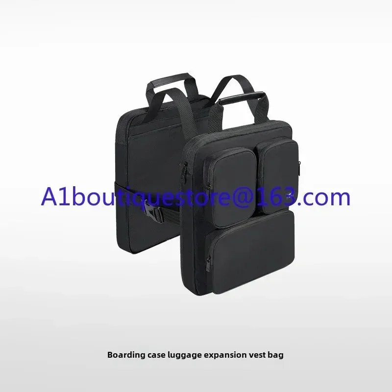 Suitcase Additional bag Large capacity boarding case hanging bag Foldable external storage bag tie