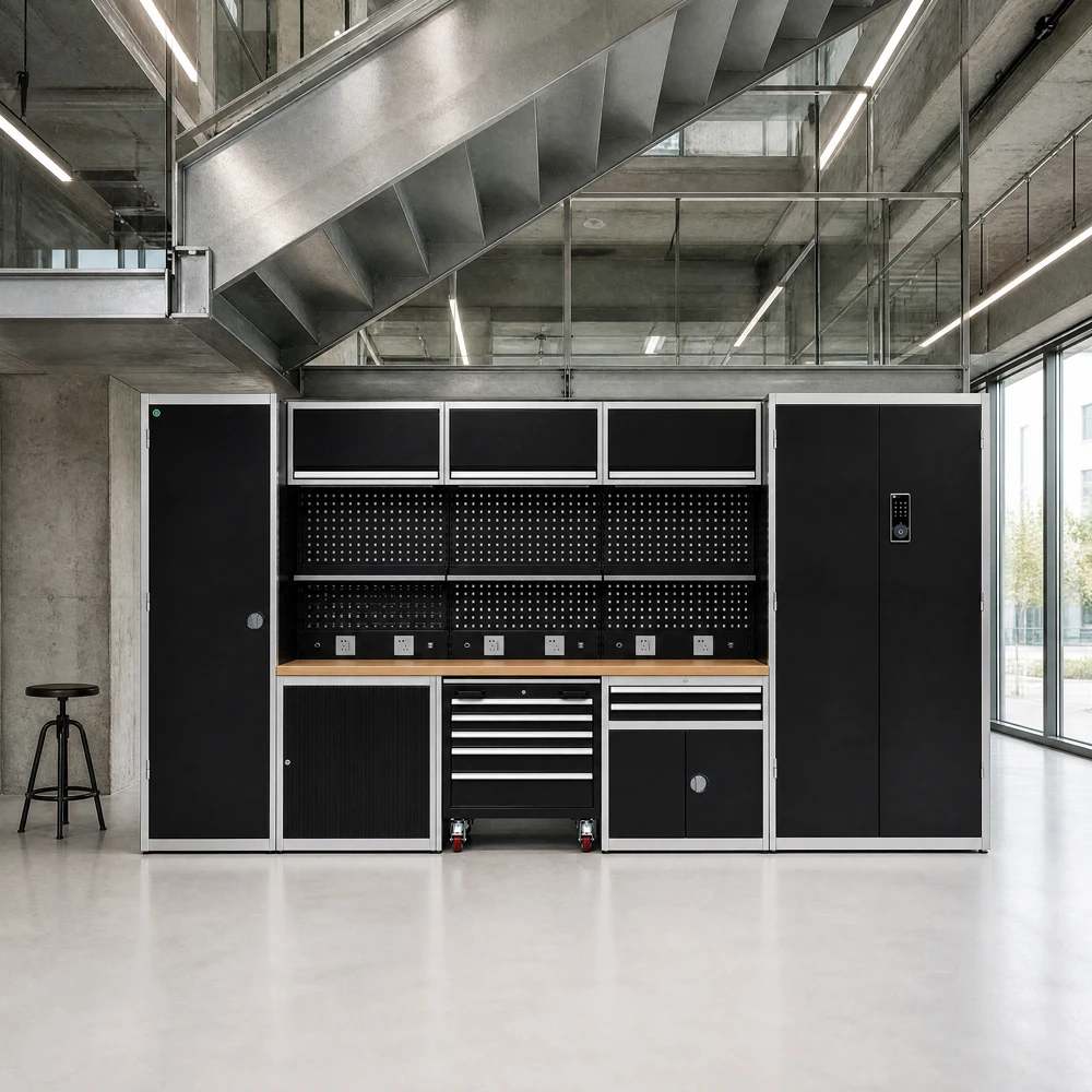Workbench Heavy Duty Steel OEM/ODM Tool Cabinet Storage System for Workshop Equipment Automotive Repair Factory Maintenance