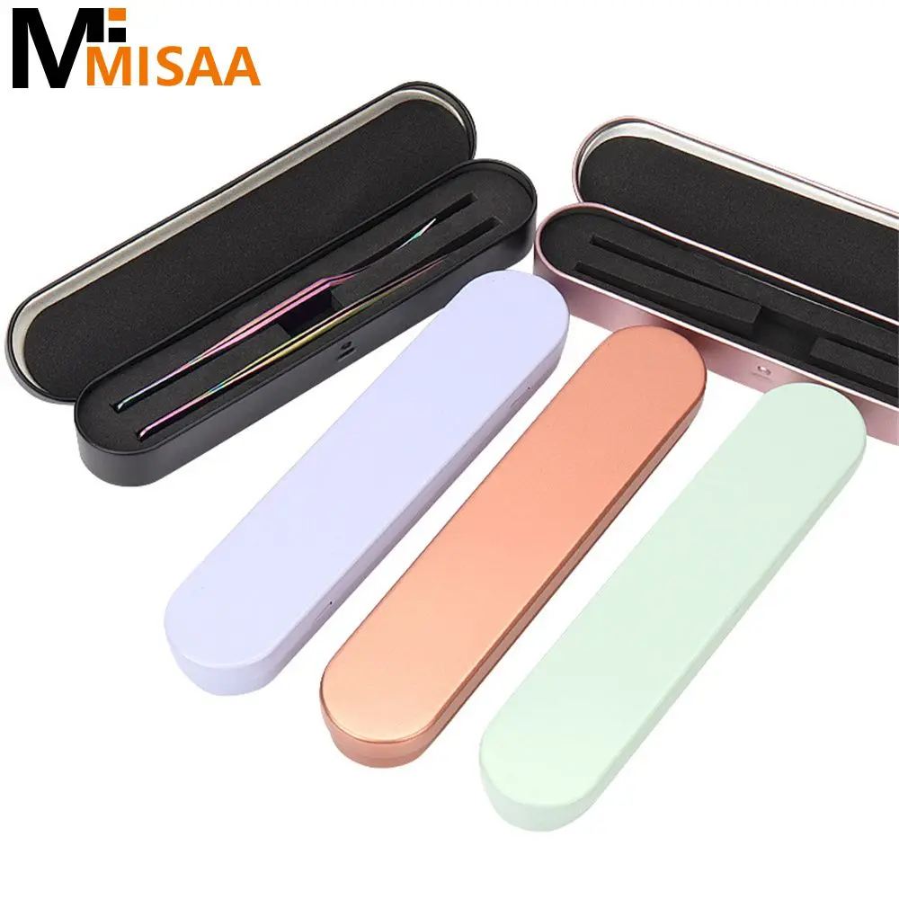 Tweezer Storage Box Fall Resistant Easy To Carry For Daily Use Eyelash Extension Storage Box Tweezers Display Rack Makeup Tools