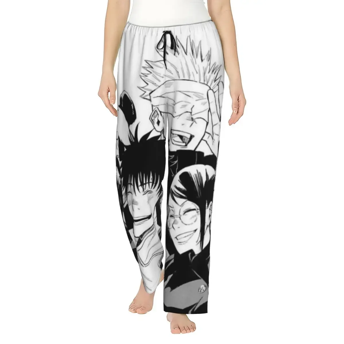 

Custom Jujutsu Kaisen Women Pajama Pants Lounge Sleep Sleepwear Bottoms with Pockets