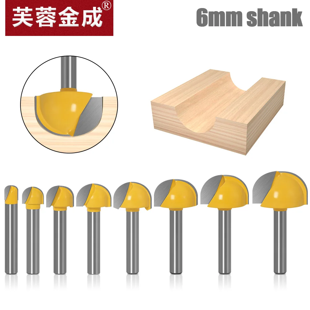 6 Handle Round Bottom 6,8,10,12,16,18,20,22,25 Diameter Round Head For Woodworking Semicircle Relief Knife Ball Head