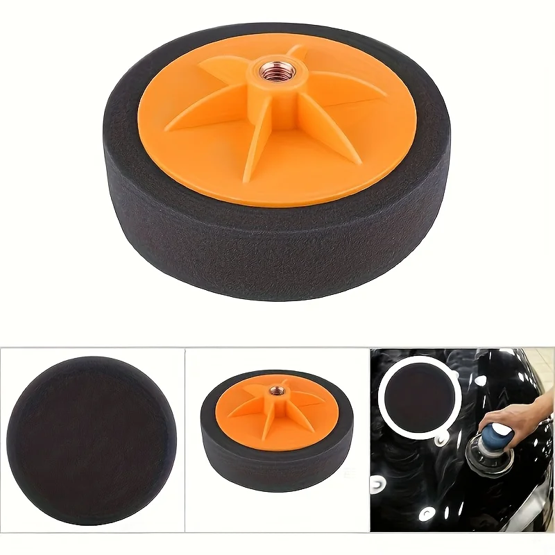 6-Inch Car Polishing Sponge Pad with M14 Thread - Durable Plastic for Buffer Polisher Polishing