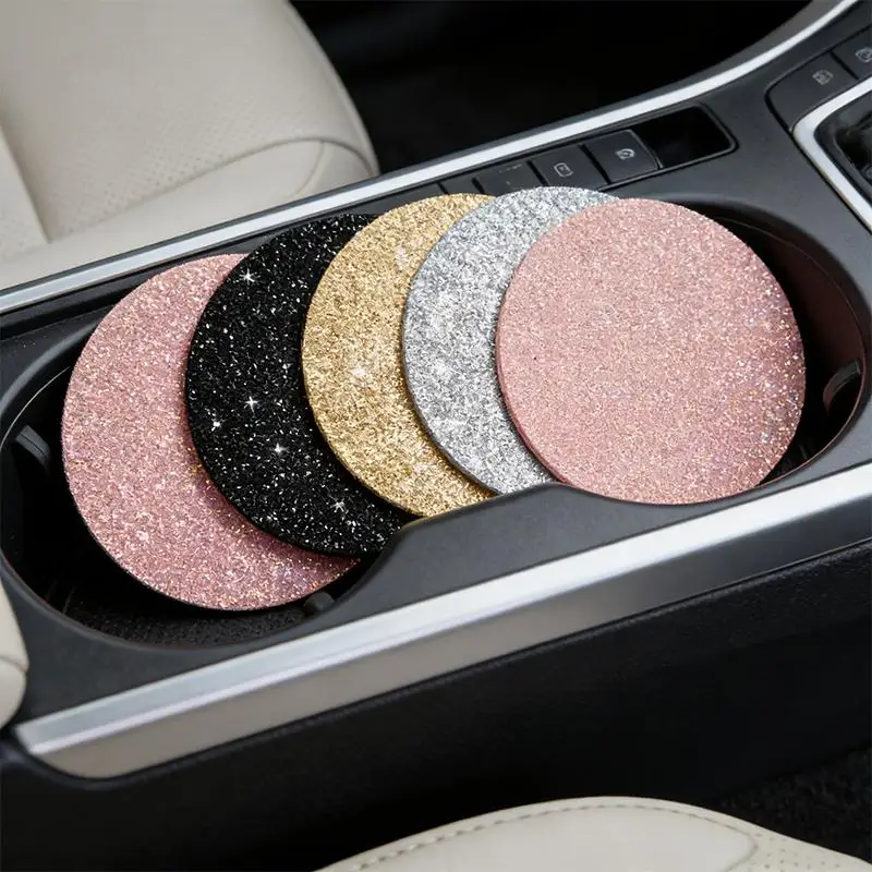 2 Pcs Car Auto Cup Holder Anti Slip Insert Coasters Pads Interior Accessories For Most Cups Accessories