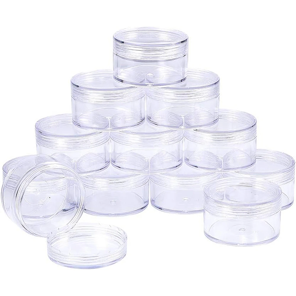 

Plastic Bead Containers Column Clear 5.6x3.4cm Capacity: 50ml 12pcs/box