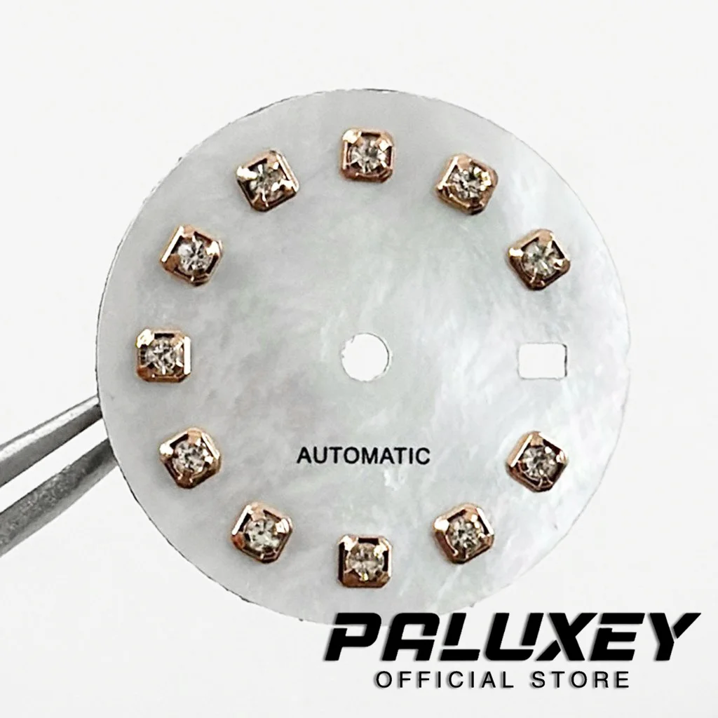 NH05 20.5mm Silver Gold Rose Gold Watch Dial Diamond Index for NH05 NH06 Movement Watch Faces Replacement Parts