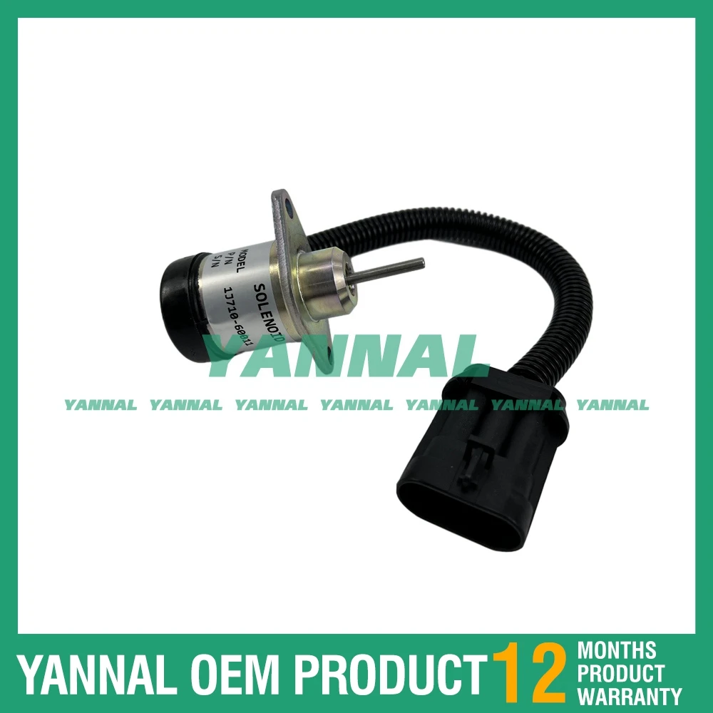 

YK256-12V Solenoid Valve For Kubota V2607 Engine Spare Parts