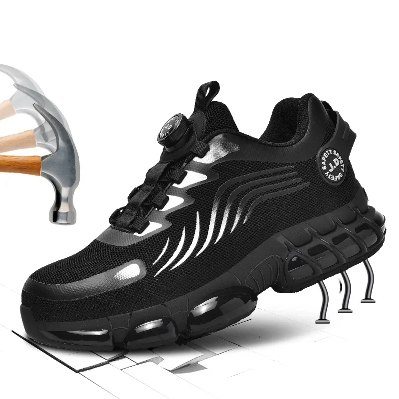 

Men's Safety Shoes, Anti-crush And Anti-puncture, Fashionable Casual Work Shoes, Large-sized Breathable Men's Shoes