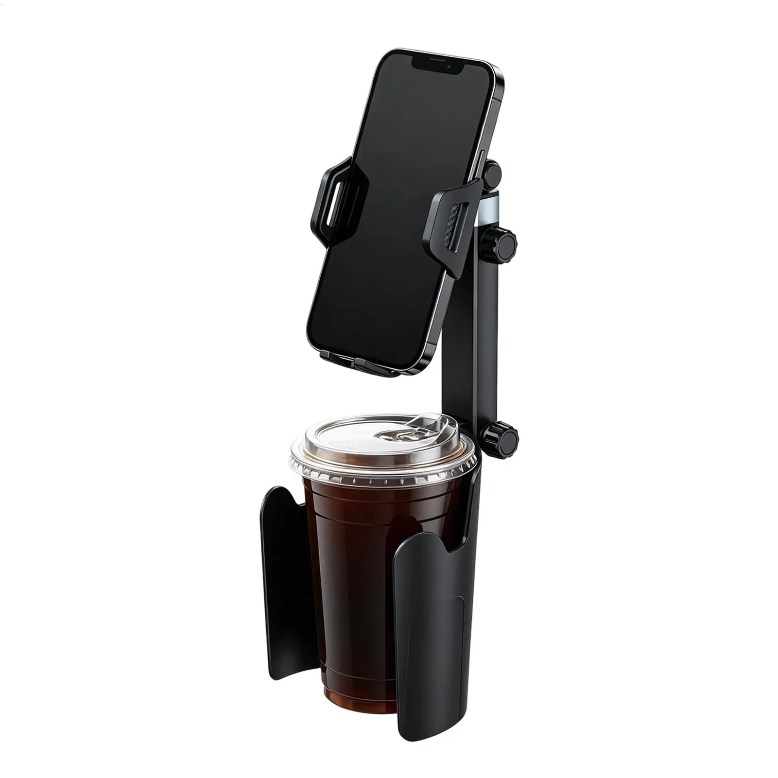 Cup Holder Phone Mount For Car 360 Degree Adjustable Retractable Arm Universal Auto Cup Phone Holder For SUV RV Truck Long Drive