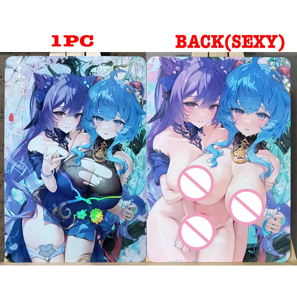 Anime Goddess Story DIY ACG Firefly Keqing Ganyu Mash Kyrielight Collectible Card Boy Games Toys Christmas Birthday Gifts