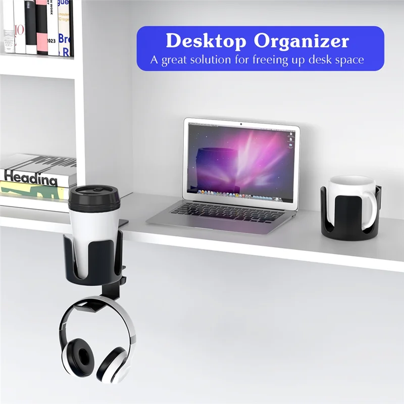 

AT21-Hook Storage Rack For Water Cups - Punch-Free, Table Clip Type Holder For Easy Cup Display