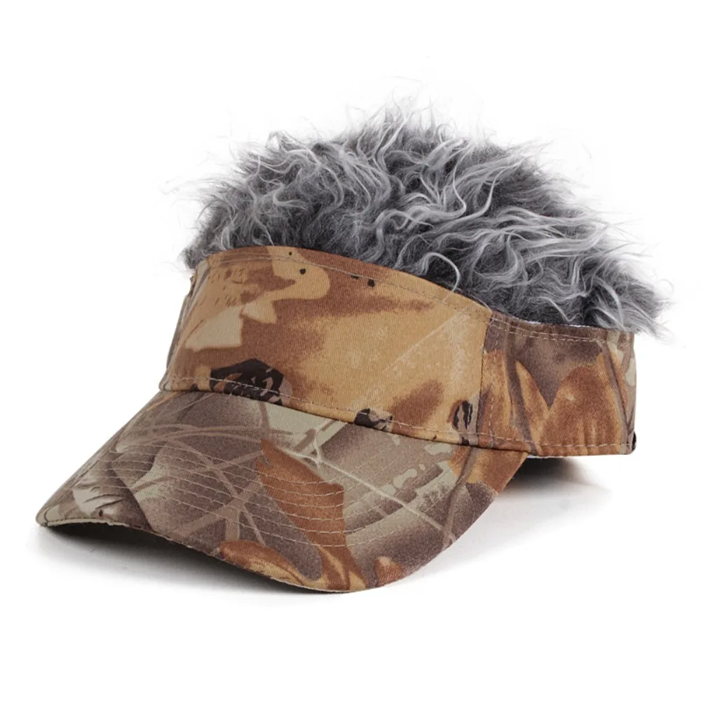 Algodão colorido camuflagem peruca boné para homens, chapéu esporte beisebol, chapéu casual ao ar livre